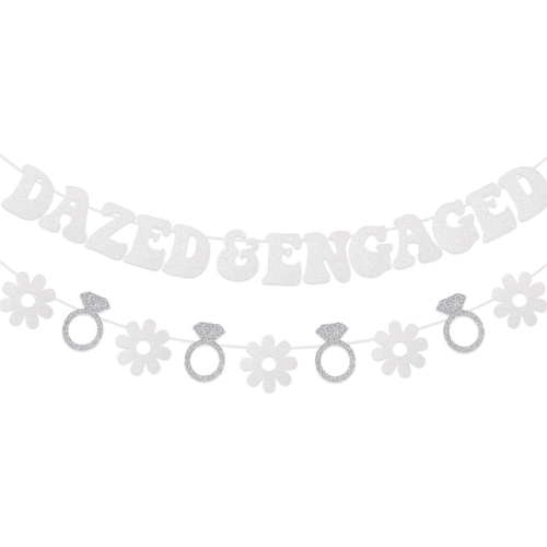 Banner - "Dazed & Engaged" - White