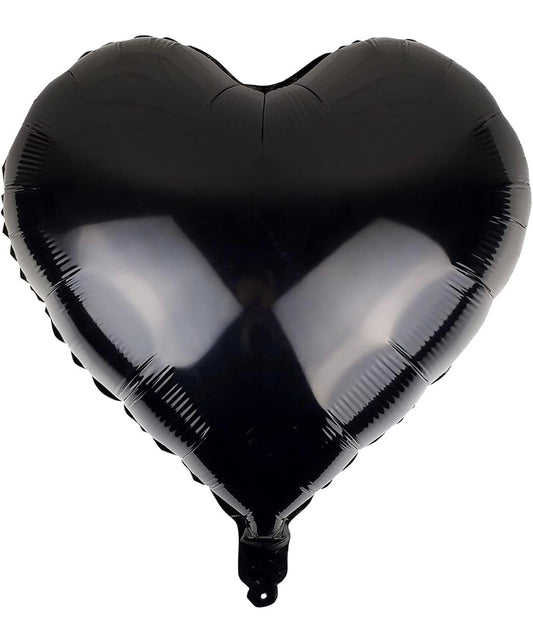 Heart Foil Balloon - Black
