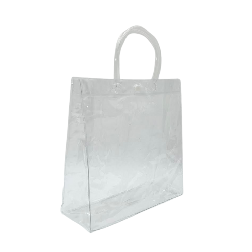 Clear Bags w/Handle - Medium 9.8"x9.8"