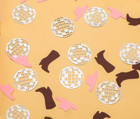 Confetti - Disco Ball, Boots, Cowgirl Hat