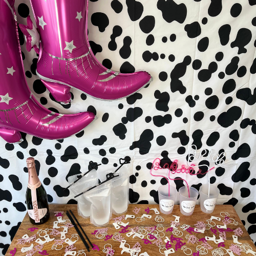 Backdrop - Black & White Cow Print Tapestry