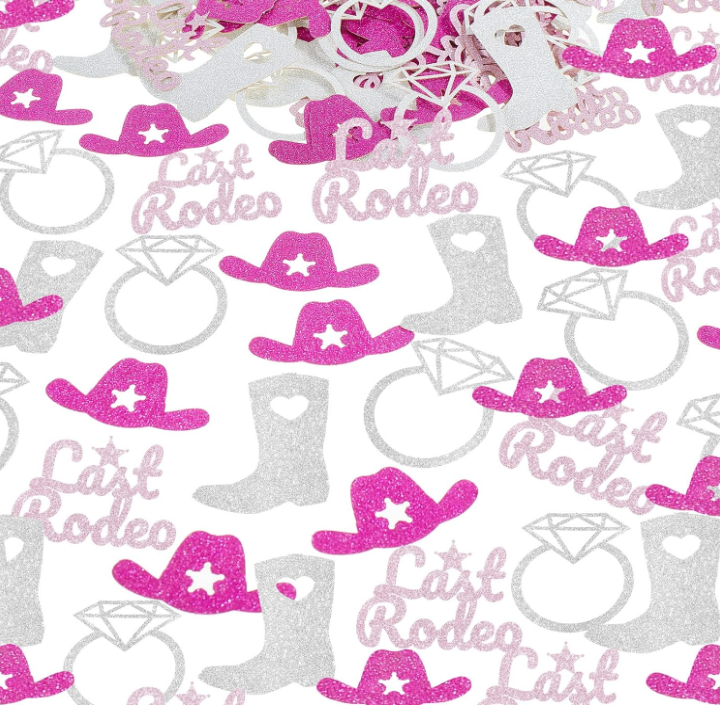 Confetti - Last Rodeo, Cowgirl Hat, Boots, Rings
