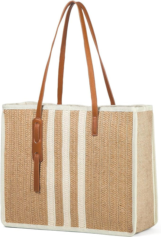 Large Straw Tote Bag