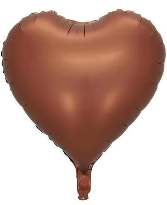 Heart Foil Balloon - Neutral Dark