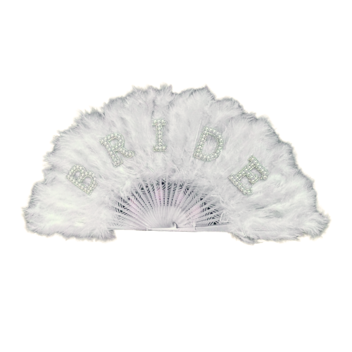 "Bride" Feather Fan