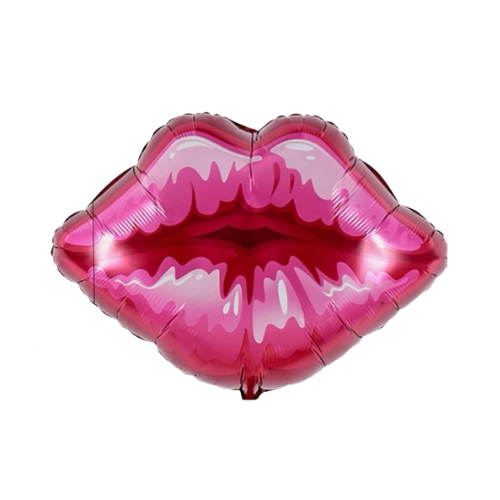 Foil Balloon - Pink Kiss Lips