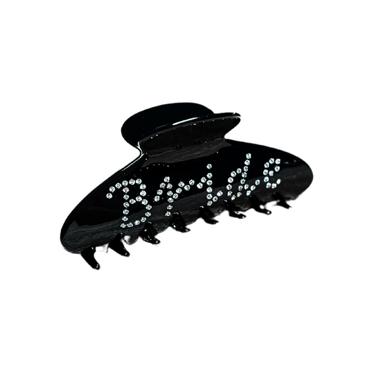 Hair Clip - Black "Bride"