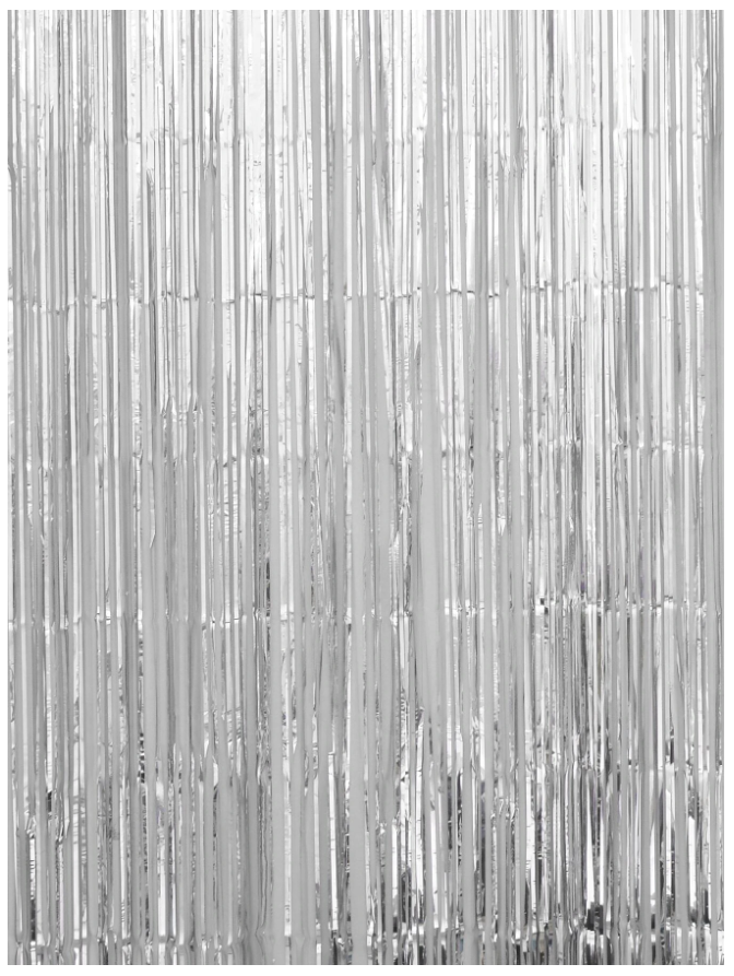 Backdrop - Silver Tinsel Curtain