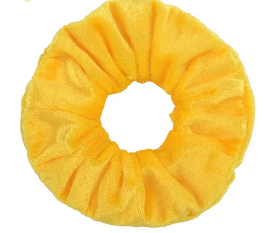 Velvet Scrunchies - Yellow