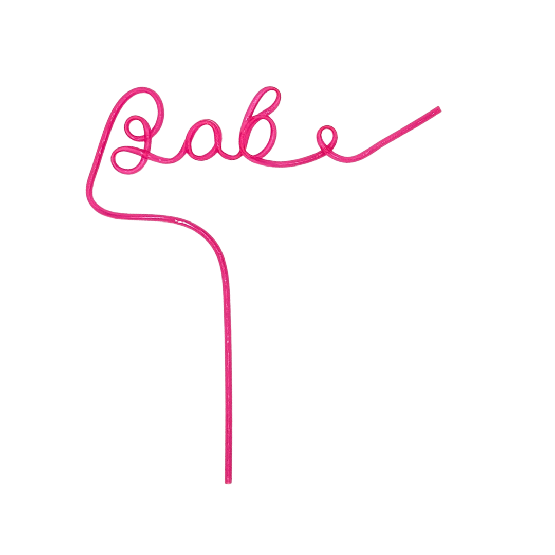 "Babe" Straw - Pink